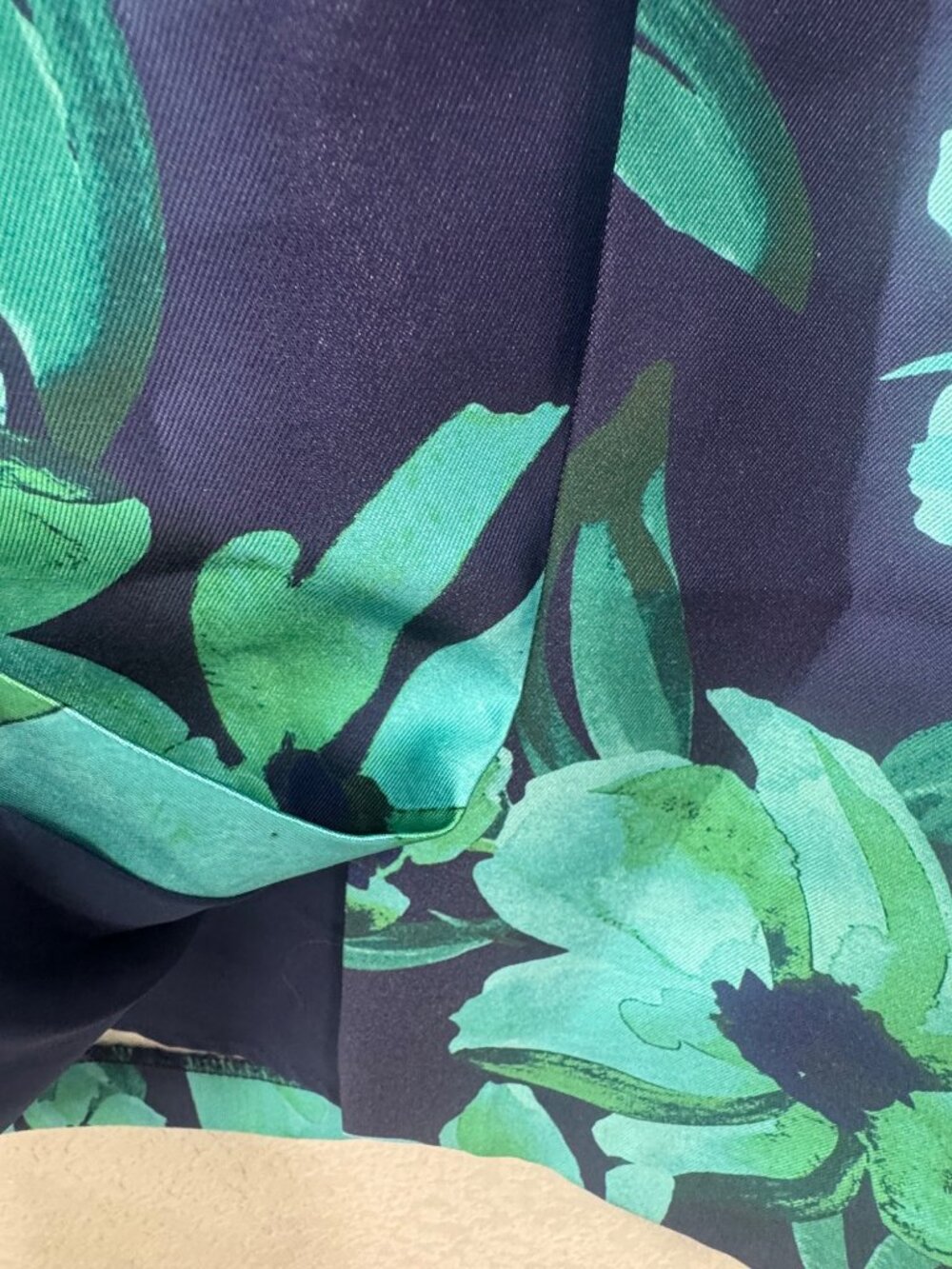 Eliza J Blue & Green Floral Print Sleeveless Dress With Adjustable Straps Size 8 - Picture 7 of 7
